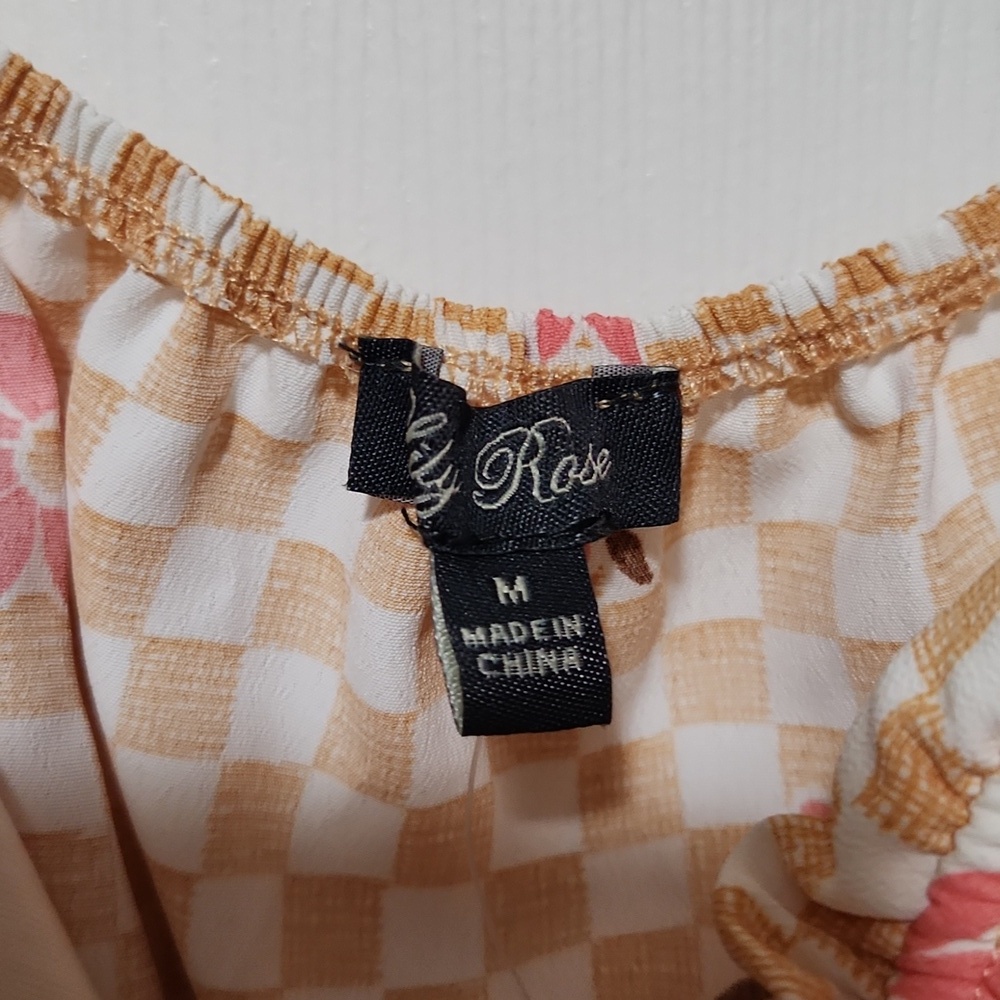 Lily Rose Pink and Cream Juniors Dress - Picture 2 of 2